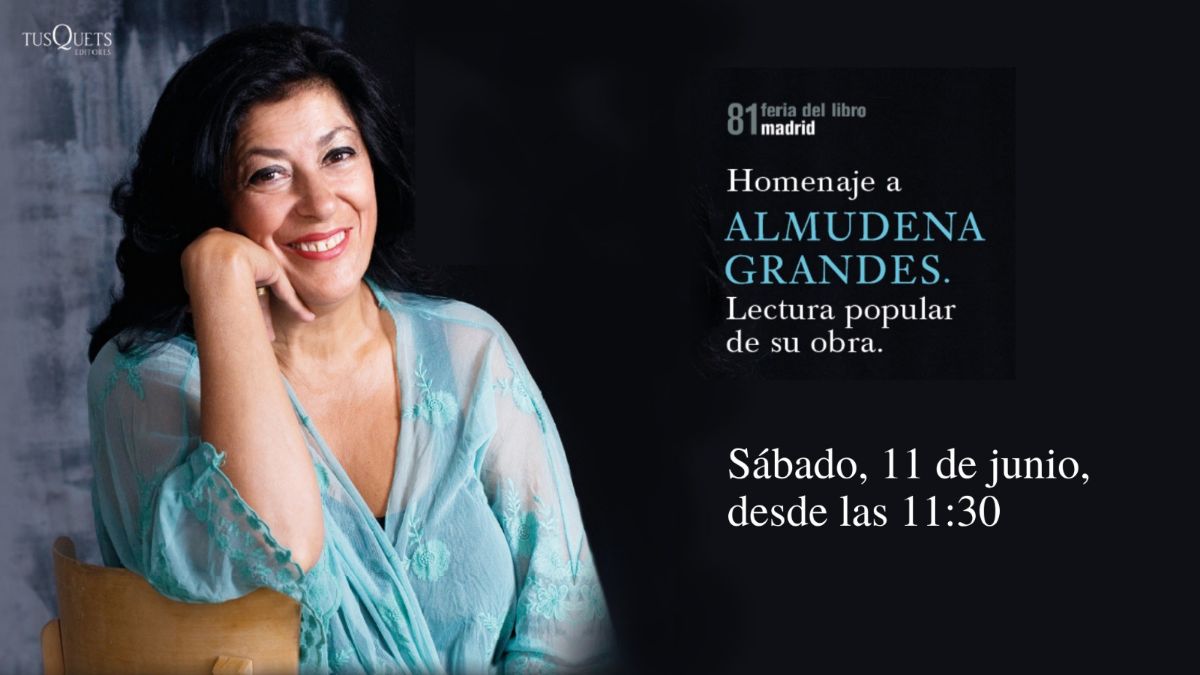 Homenaje a Almudena Grandes en la Feria del Libro de Madrid